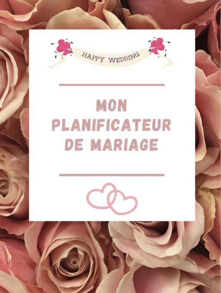 Planificateur de Mariage Wedding Planner. Carnet de mariage à remplir