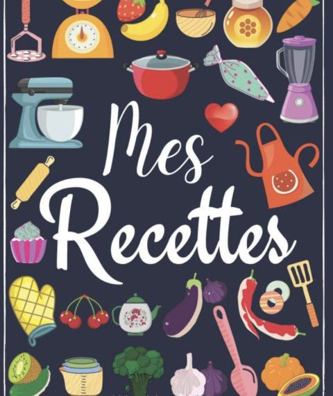 Recettes cahier de recettes à remplir carnet de recettes. Livre de recettes vierge à écrire les recettes et repas préférés