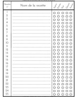 Carnet de Recettes - Livre à Remplir - Cahier de cuisine à compléter soi-même - 100 Fiches Recettes à compléter et Sommaire