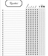Nos Recettes Préférées Cahier de Cuisine a Remplir 100 Recettes à Personnaliser Emplacement Photo et Notes