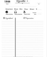 Nos Recettes Préférées Cahier de Cuisine a Remplir 100 Recettes à Personnaliser Emplacement Photo et Notes