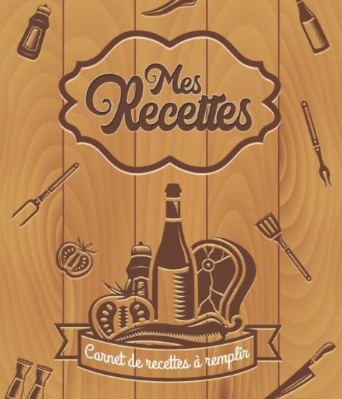 recettes Carnet de 100 recettes cuisine à remplir | Livre de cuisine personnalisable à faire soi-même