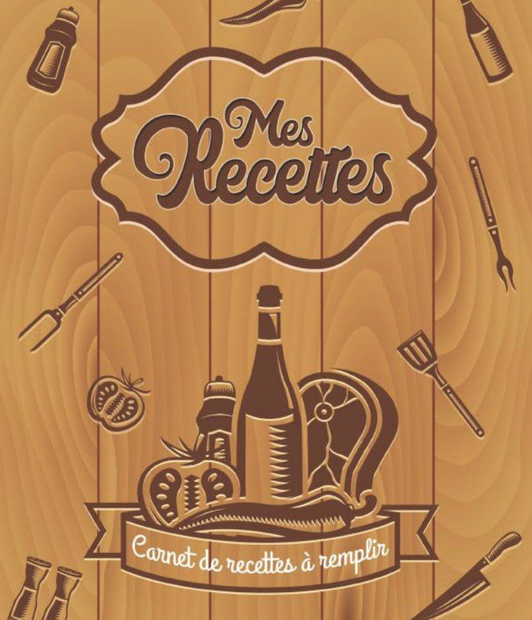 recettes Carnet de 100 recettes cuisine à remplir | Livre de cuisine personnalisable à faire soi-même
