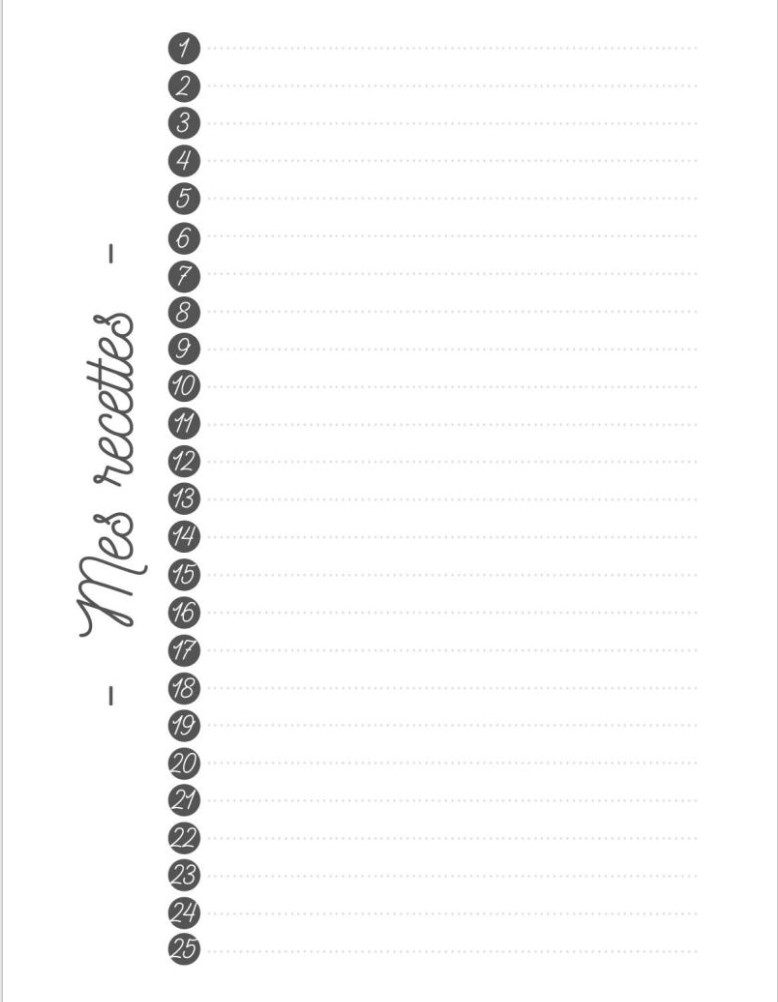 cahier de Recettes à remplir Carnet de recettes à compléter - 100 Fiches pour écrire ses recettes