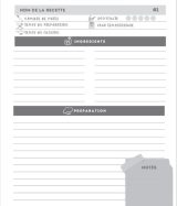 Recettes préférées (Cahier de Recettes à Remplir avec vos 100 recettes favorites) Cahier de Cuisine personnalisé
