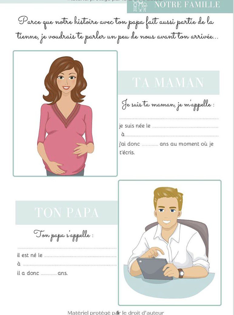 Mon livre de grossesse De la grossesse à la première année de bébé – Cadeau idéal pour future maman