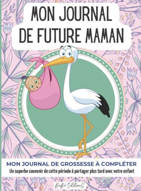 MON JOURNAL DE FUTURE MAMAN (CIGOGNE) CARNET DE GROSSESSE à remplir semaine après semaine