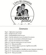 BUDGET FAMILIAL Livre de comptes - Agenda sur 12 mois non daté
