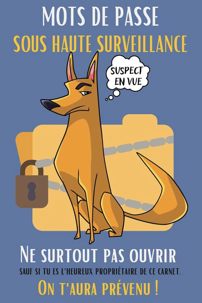 Carnet MOTS DE PASSE INTERNET alphabétique - Très pratique pour ne plus oublier ses codes - Format poche
