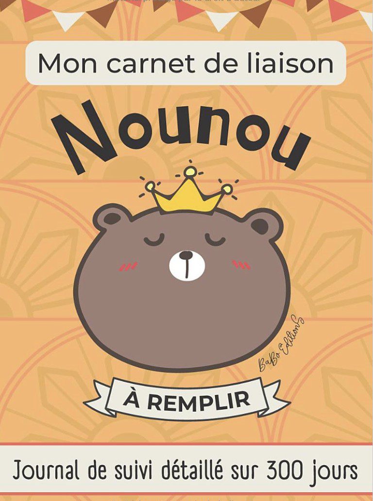 Carnet de Liaison Nounou à remplir 300 jours de suivi Agenda non daté