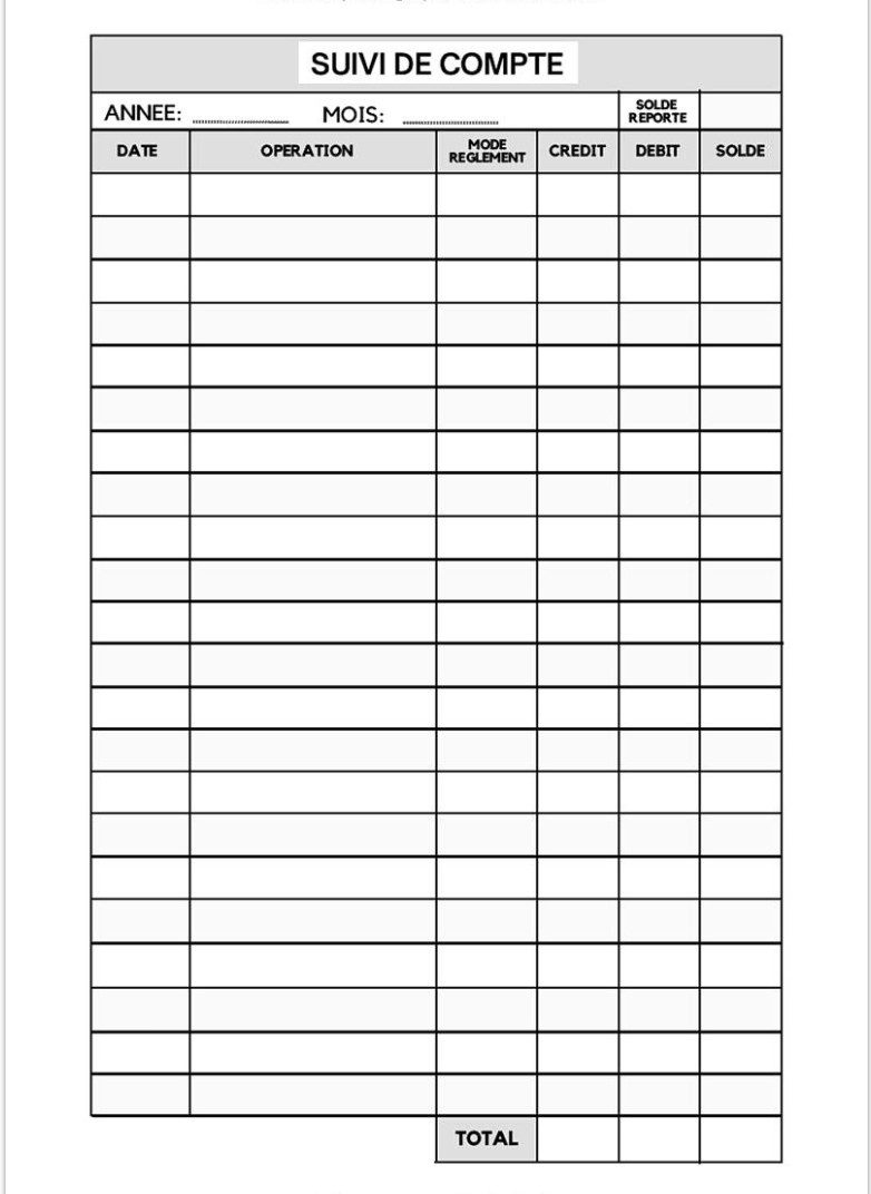 Cahier de compte personnel - Maitrisez vos dépenses