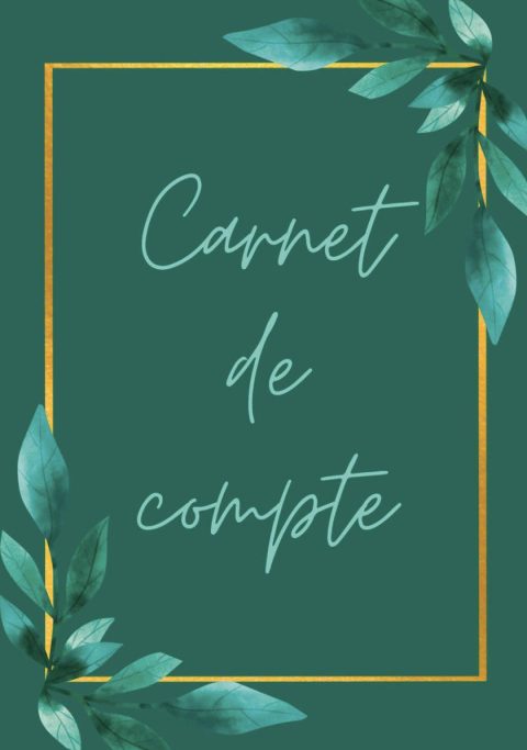 Carnet de compte à remplir Gestion budgétaire, Cahier de suivi de budget familial