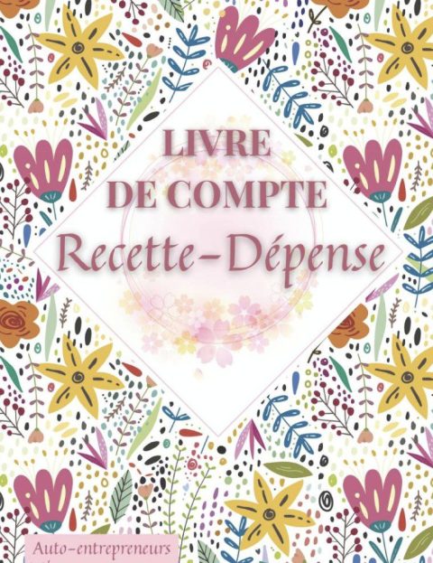 Livre de Compte Recette Dépense Cahier de tenue de compte pour Auto-entrepreneurs, Micro-entrepreneurs