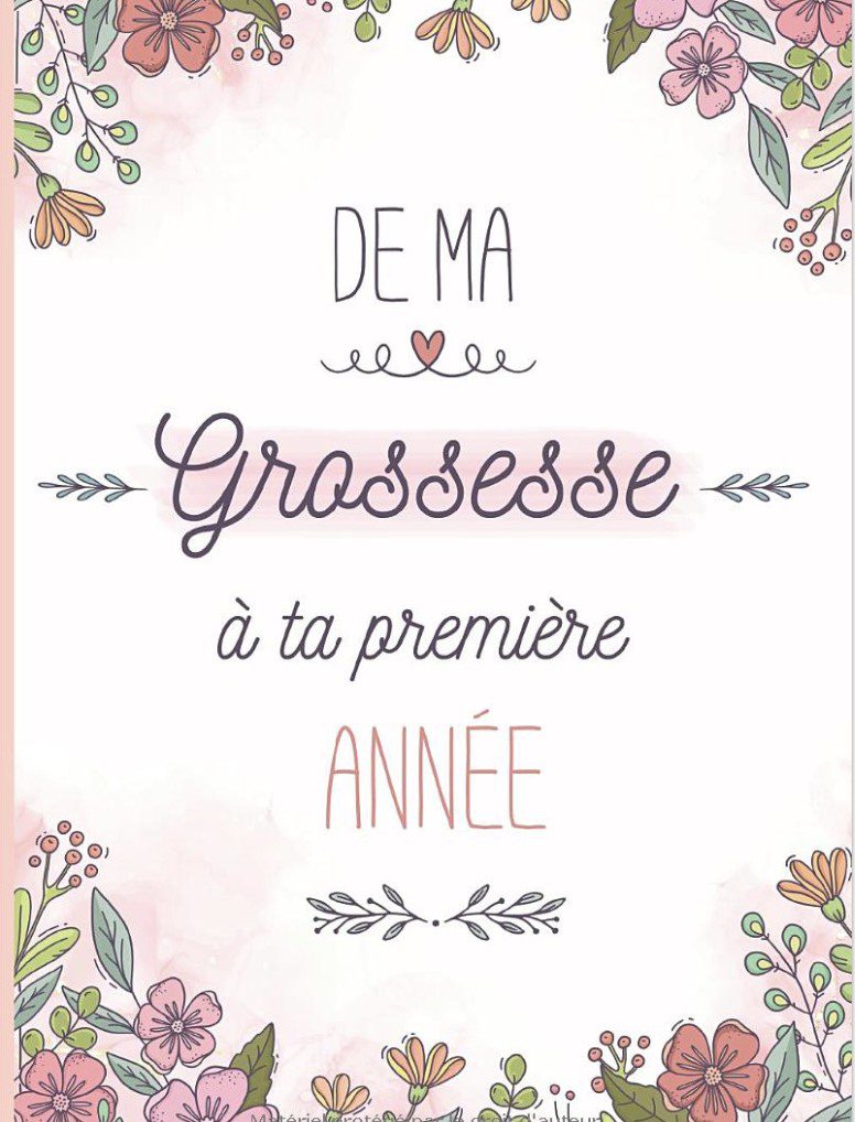 Mon livre de grossesse à compléter De la grossesse à la première année de bébé