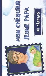 Chéquier jeune papa Cadeau de Naissance pour papa. Livre de coupons original