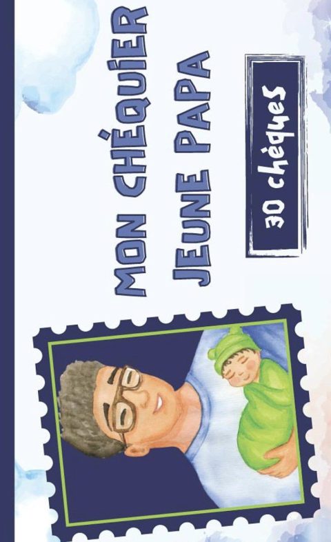 Chéquier jeune papa Cadeau de Naissance pour papa. Livre de coupons original