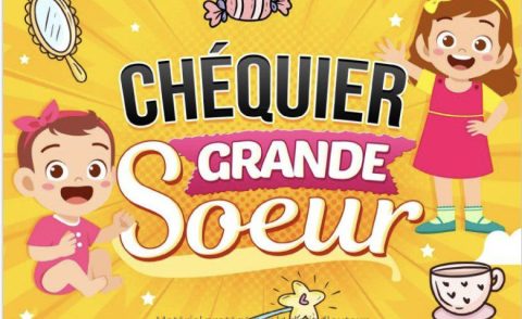 Chéquier Grande Soeur Livre de 19 bons couleurs à offrir à une future grande soeur