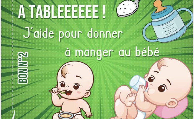 Chéquier Grande Soeur Livre de 19 bons couleurs à offrir à une future grande soeur