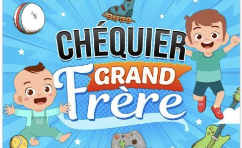 Chéquier Grand Frère Carnet de 19 bons en couleurs à offrir à la naissance d'un bébé