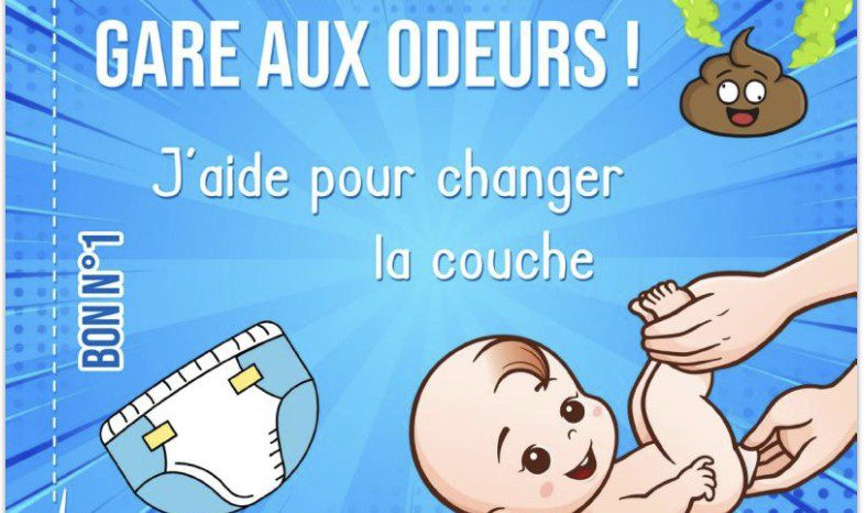 Chéquier Grand Frère Carnet de 19 bons en couleurs à offrir à la naissance d'un bébé