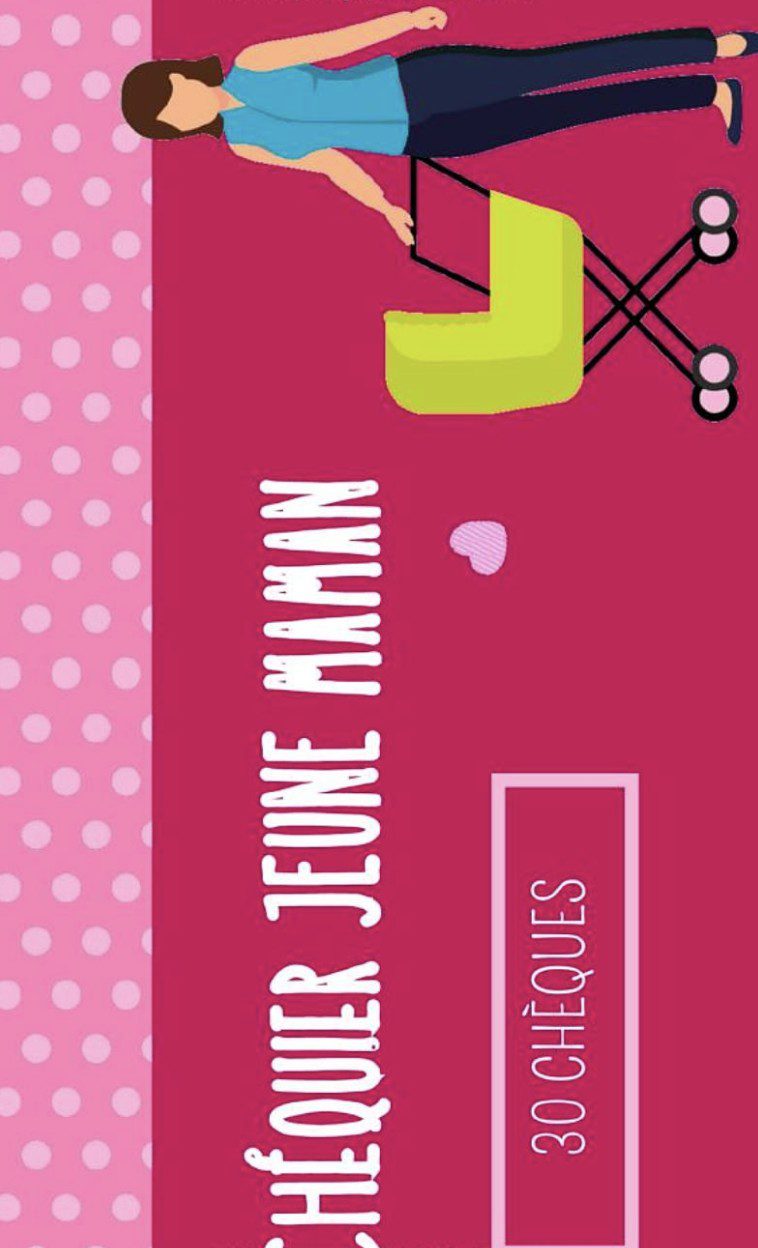Chéquier Jeune Maman Cadeau de Naissance pour Maman - Livre de Coupons pour Offrir
