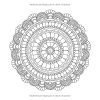 Livre de coloriage adulte – Mandalas de fleurs anti-stress, 48 illustrations uniques, format carré 21,6 cm, 100 pages