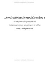 Livre de coloriage Mandalas – 50 motifs relaxants pour adultes, par 13 artistes, Volume 1