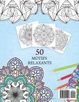 Livre de coloriage Mandalas – 50 motifs relaxants pour adultes, par 13 artistes, Volume 1