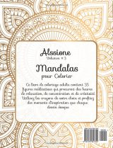 Livre de coloriage Mandala pour adultes Alssione – Auto‑thérapie, contrôle du mental et relaxation – 35 dessins uniques