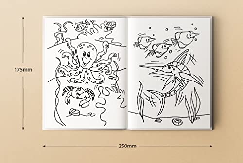 Libetui Lot de 8 Mini Livres de Coloriage pour Enfants - Thèmes Variés : Jungle, Ferme, Monde Marin, Zoo