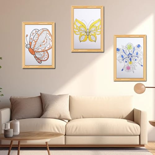 3 Livres de Coloriage Mandala pour Adultes - Relaxation Anti-Stress, Motifs Variés A4