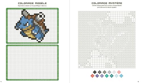 Pokémon – Coloriages Pixels – Cahier d'activités avec plus de 60 dessins à colorier, dès 5 ans