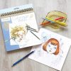 MY MANDARINE Carnet de coloriage Wild - Collection Emmanuelle Colin - 28 pages 20x20cm - Papier Clairefontaine 250g
