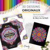Finoly Mandalas à Colorier pour Adultes : Anti-Stress, Reliure Spirale, Format A4