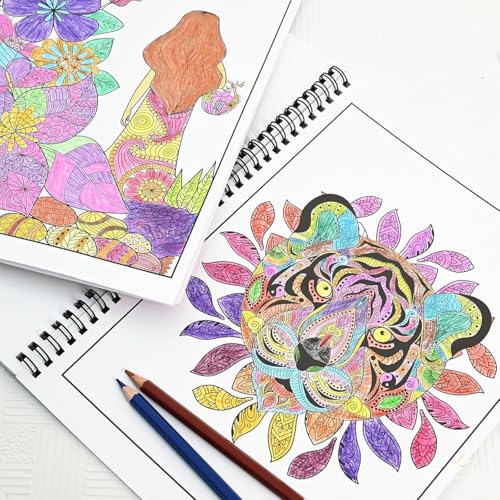Atoke Lot de 3 Livres de Coloriage Mandala pour Adultes : Relaxation, Anti-Stress, Créativité