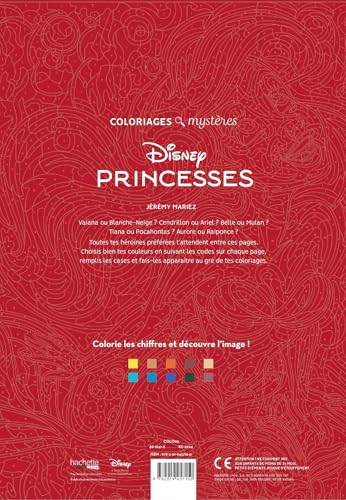 Coloriages Mystères Disney Princesses : Des heures de magie à colorier par numéros