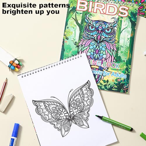 3 Livres de Coloriage Mandala pour Adultes - Relaxation Anti-Stress, Motifs Variés A4