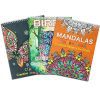 3 Livres de Coloriage Mandala pour Adultes - Relaxation Anti-Stress, Motifs Variés A4