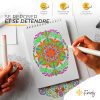 Finoly Mandalas à Colorier pour Adultes : Anti-Stress, A4, Reliure Spirale, Papier Premium