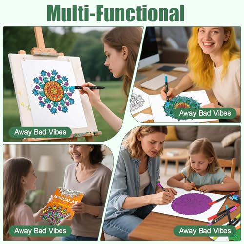 Lot de 2 Livres de Coloriage Anti-Stress pour Adultes : Mandalas Hiboux et Nature, Spirales, 40 Motifs