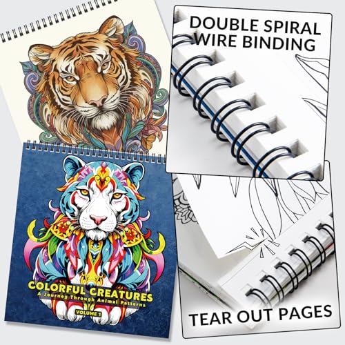 Livre de Coloriage pour Adultes : 32 Mandalas Animaux Relaxants pour Réduire le Stress et Stimuler la Créativité