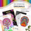 Finoly Mandalas Animaux Anti-Stress A4 - Cahier de Coloriage Adulte avec Reliure Spirale