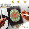 Mandala Adulte Anti Stress par Finoly : Cahier de Coloriage A4 avec Reliure Spirale, Papier Premium, Idéal pour la Détente