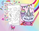 CRAYOLA Créations Kit Licorne Fantaisie : Album à colorier 20 pages, 100 autocollants pour une activité créative dès 6 ans