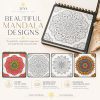 Zenn Meditation Art : Livre de coloriage Mandala A5 pour adultes, avec marqueurs, pour la pleine conscience, la relaxation et la réduction du stress
