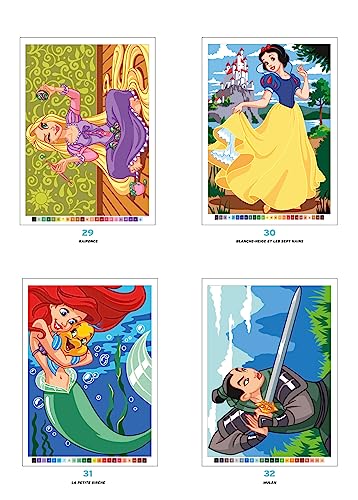 Coloriages Mystères Disney Princesses : Des heures de magie à colorier par numéros