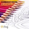Finoly Mandalas A4 : Cahier Anti-Stress à Reliure Spirale pour Adultes - Papier Premium pour Art-Thérapie