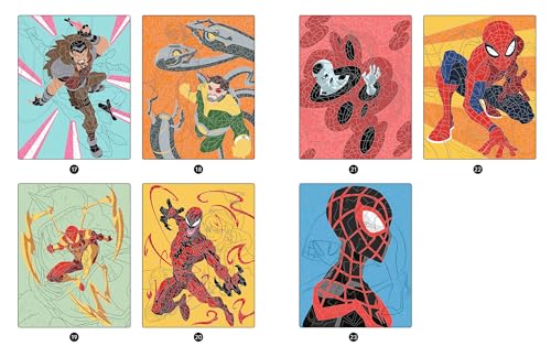 SPIDER-MAN : Coloriages Magiques Trompe-l'oeil - Héros contre Vilains (7+)