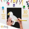 Finoly Mandala Enfant : Livre de Coloriage Anti-Stress A4 pour Enfants et Adultes avec Designs d'Animaux Uniques