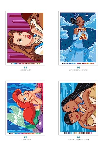 Coloriages Mystères Disney Princesses : Des heures de magie à colorier par numéros